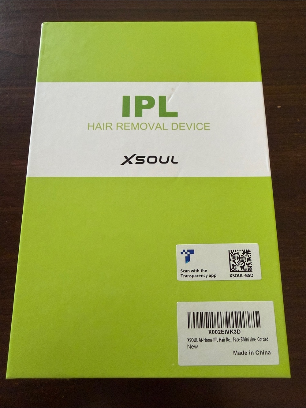 XSOUL At-Home IPL Hair Removal Device New